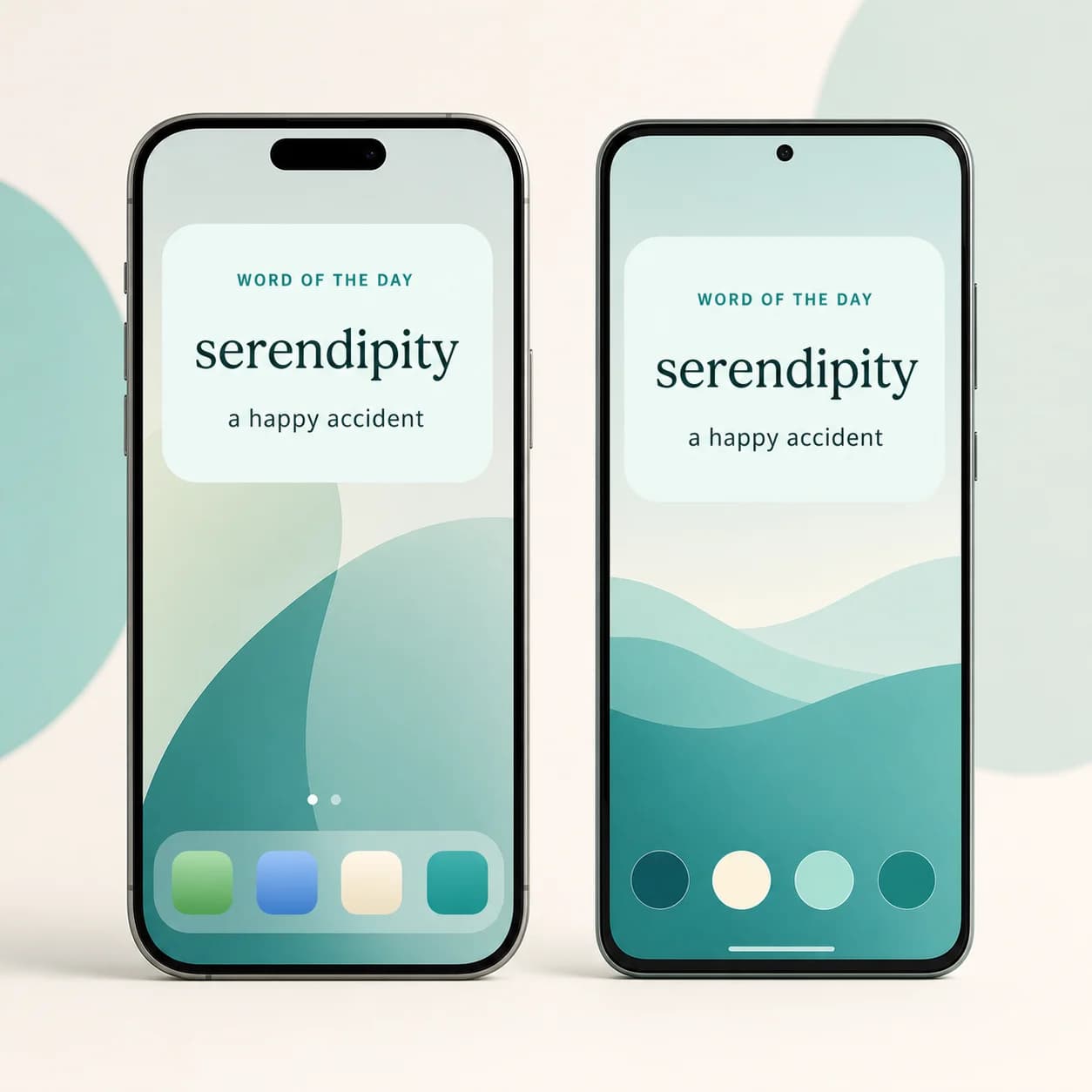 iPhoneとAndroidのA-Dictionaryウィジェット